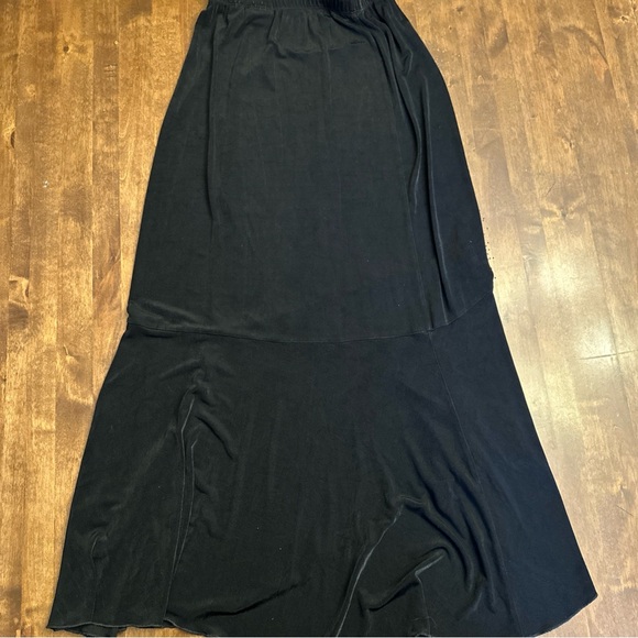 Chicos Travelers Size 0 (Small) Black Flowing Skirt Office Travel Vacation 🖤 - Picture 6 of 6